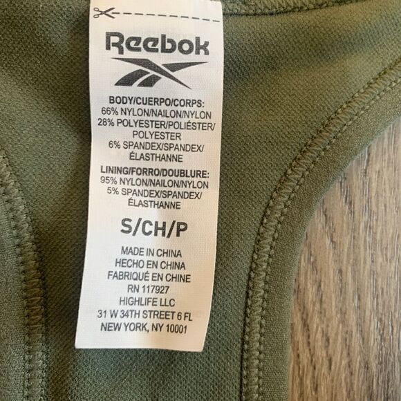 Reebok woman’s leopard racer back seamless bra - Picture 3 of 4